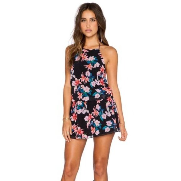 Show Me Your Mumu Hammock Halter Dress in Honolumu Tropical Floral Size Medium - Picture 1 of 9